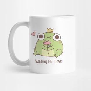 Cute Frog Prince Waiting For Love Mug